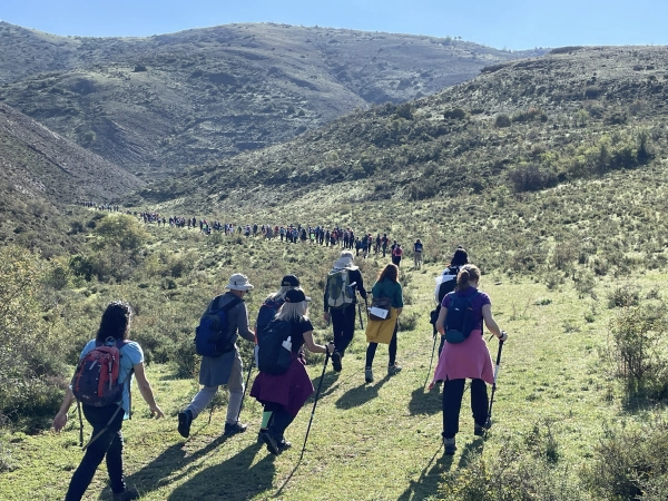 Imagen del artículo La primera Marcha del Alto Najerilla congrega a 150 marchosos por el entorno de Villavelayo y Canales de la Sierra
