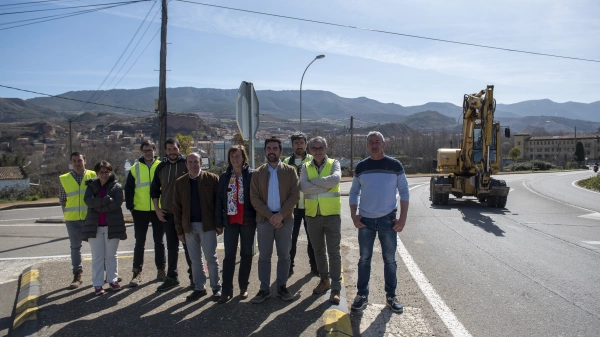 Imagen del artículo El Gobierno de La Rioja invierte 527.116 euros para construir una rotonda y aceras que mejoren la seguridad vial en la LR 256 de acceso a Albelda de Iregua