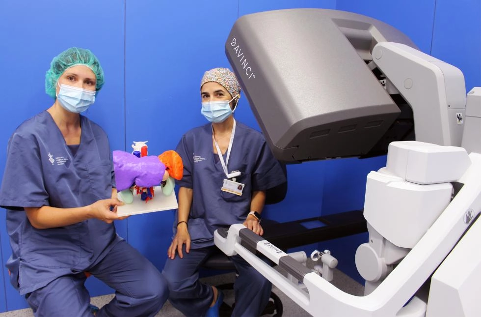 Imagen del artículo El Hospital General de València realiza cirugía robótica de páncreas planificada con modelos 3D