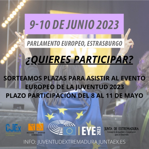 Imagen del artículo El sorteo #ExtremaduraenEYE23 permitirá a jóvenes participar en junio en el European youth event 2023 en Estrasburgo