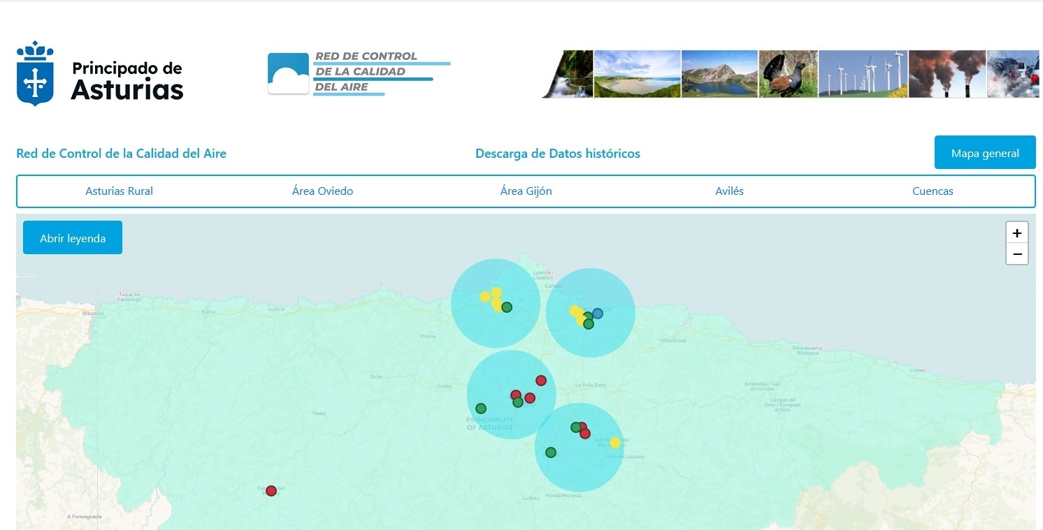Imagen del artículo Medio Ambiente activa el nivel de aviso del protocolo por contaminación del aire en las cuencas y lo desactiva en Gijón