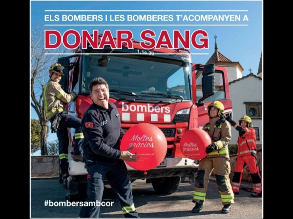 Imagen del artículo Els Bombers de la Generalitat i el Banc de Sang porten la campanya de donació de sang a Esparreguera, a Badalona i a Torroella de Montgrí