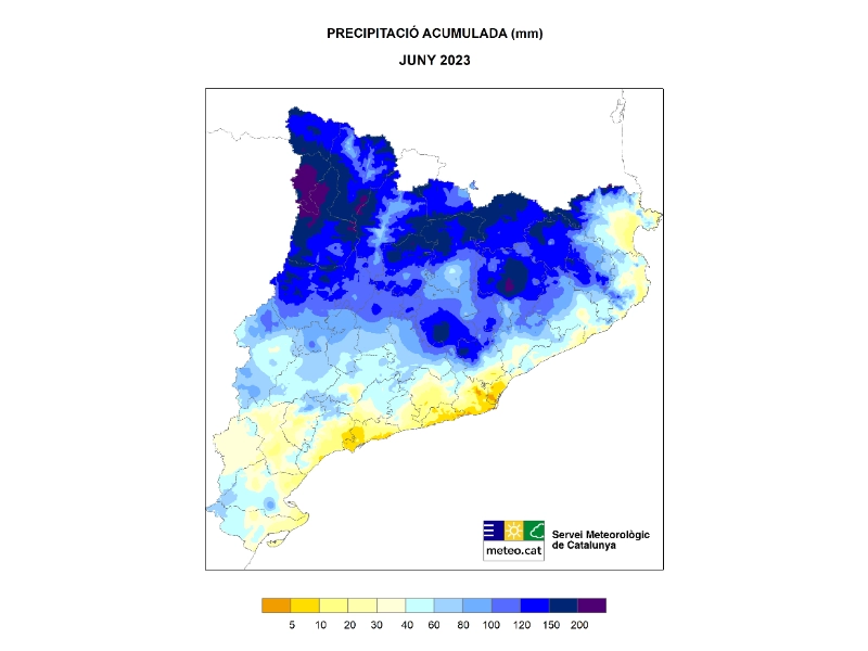 Imagen del artículo Juny molt plujós a Ponent, depressió Central i zones del delta de l'Ebre