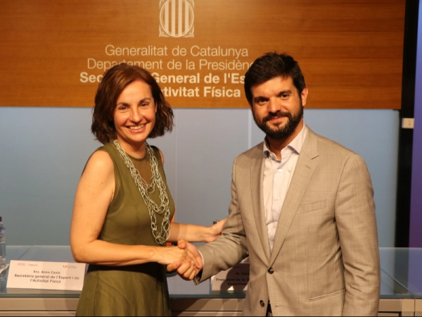 Imagen del artículo Esportcat i UFEC reforcen la col·laboració per impulsar l'esport federat català, amb una aportació del Govern de 850.000 euros
