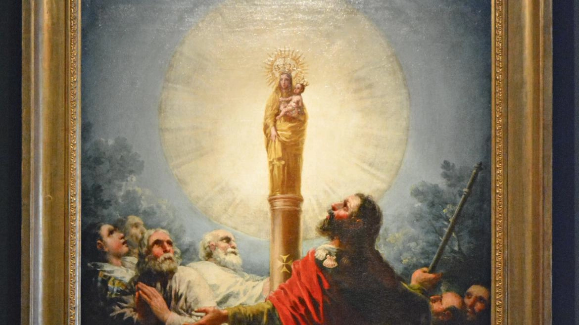 Imagen del artículo La Comunidad de Madrid declara Bien de Interés Cultural El Apóstol Santiago y sus discípulos adorando a la Virgen del Pilar, una pintura religiosa atribuible a Goya