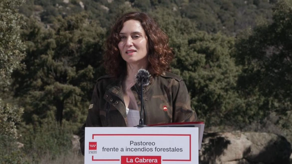Imagen del artículo Díaz Ayuso presenta la eficacia de las actuaciones preventivas de pastoreo controlado en la lucha contra los incendios forestales