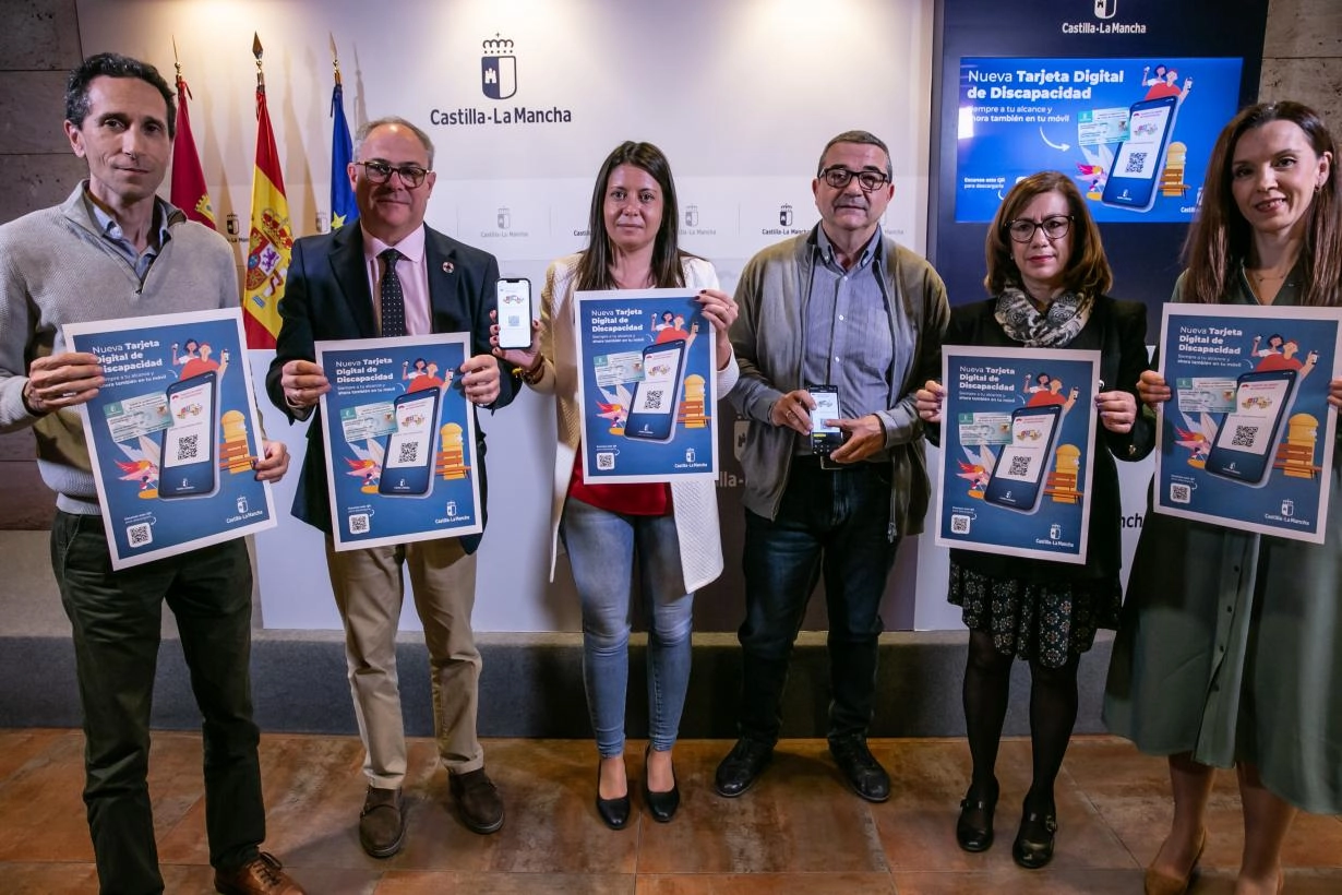 Imagen del artículo El Gobierno de Castilla-La Mancha, pionero en toda España al contar con la tarjeta de grado de discapacidad en formato digital